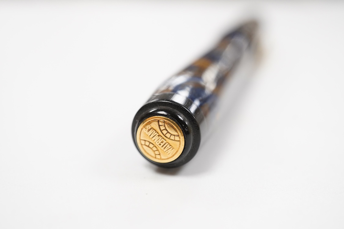 A Waterman Patrician in Turquiss with gold filled fittings and 14ct. gold Patrician nib